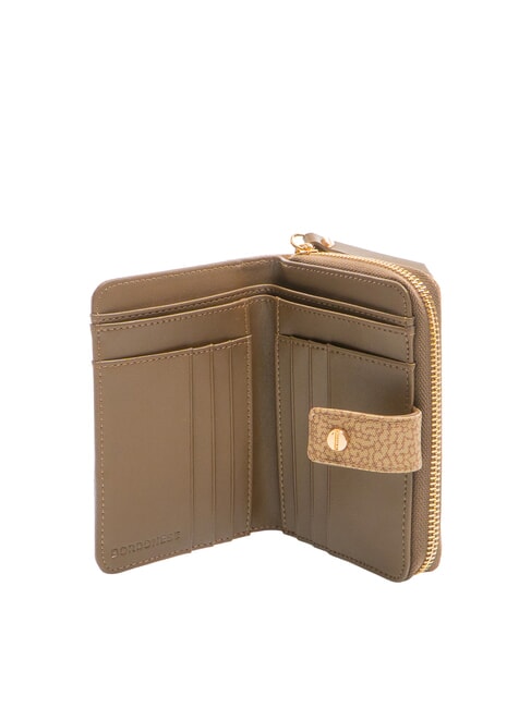 FLEXOS SOFT Portofel mediu cu buzunar pentru monede verde ulei - Portofele femei