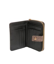 BORBONESE FLEXOS SOFT Portofel mediu cu buzunar pentru monede natural op / negru - Portofele femei - 2