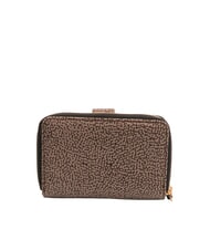 BORBONESE FLEXOS SOFT Portofel mediu cu buzunar pentru monede natural op / negru - Portofele femei - 3