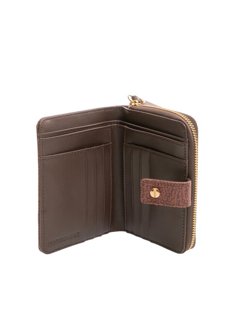 FLEXOS SOFT Portofel mediu cu buzunar pentru monede teracotă - Portofele femei