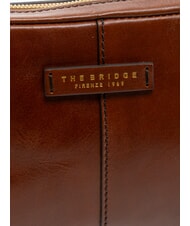 THE BRIDGE VESPUCCI Geantă de m&acirc;nă din piele cu m&acirc;ner BROWN - Genți femei - 3