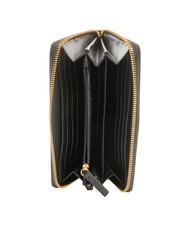 BORBONESE BIRDIE Portofel mare din piele cu fermoar - Portofele femei