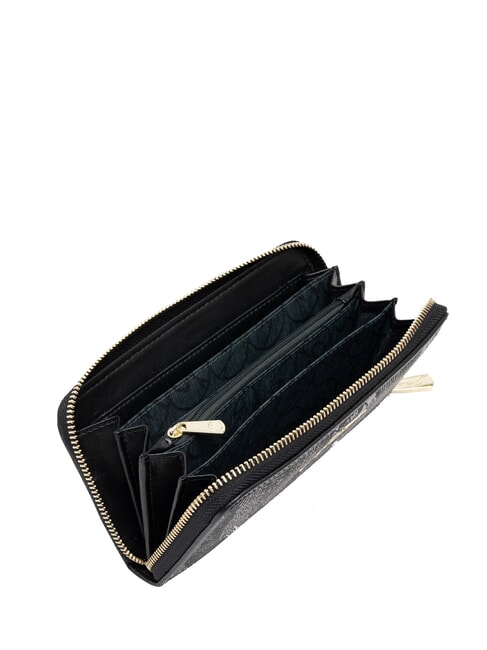 PLANETARIUM Fermoar mare în jurul portofelului gri deschis monocrom/negru - Portofele femei