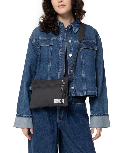 CROSTIN Geantă de umăr spălat întunecat - Genți femei