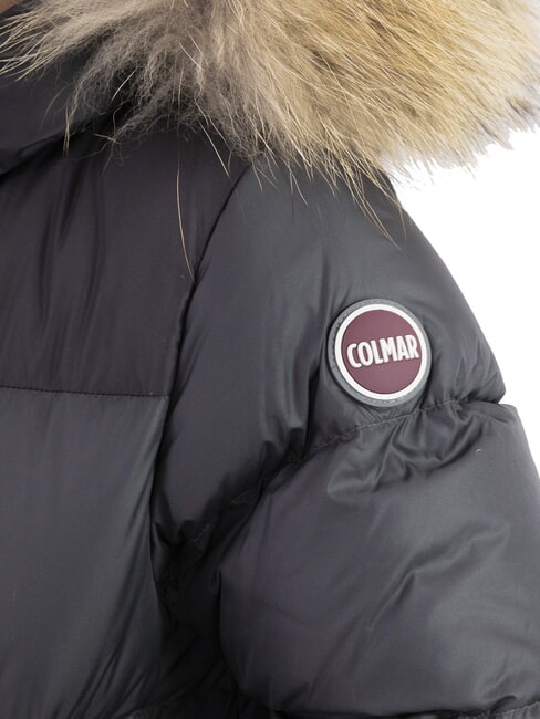 E-CONCRETE KIDS Jachetă de puf cu glugă vulcan-negru - Jachete pentru copii