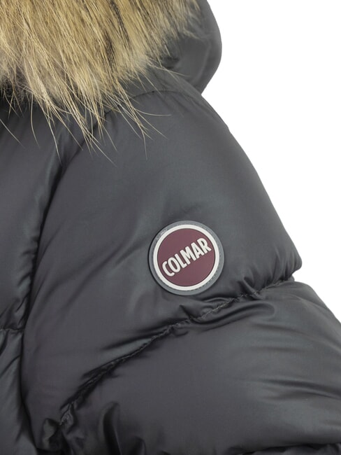 E-CONCRETE KIDS Jachetă de puf cu glugă vulcan-negru - Jachete pentru copii