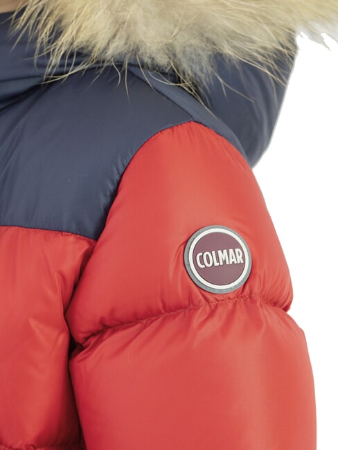 E-CONCRETE KIDS Jachetă de puf cu glugă erou bleumarin - Jachete pentru copii