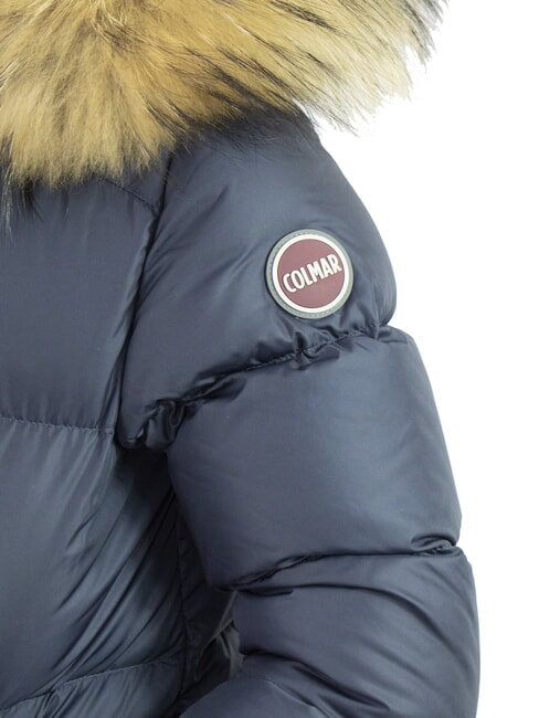 E-CONCRETE Jachetă de puf cu glugă albastru marin - Jachete pentru copii