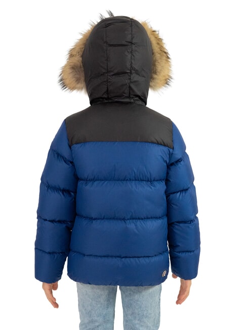 E-CONCRETE KIDS Jachetă de puf cu glugă Căpitanul Black Black - Jachete pentru copii