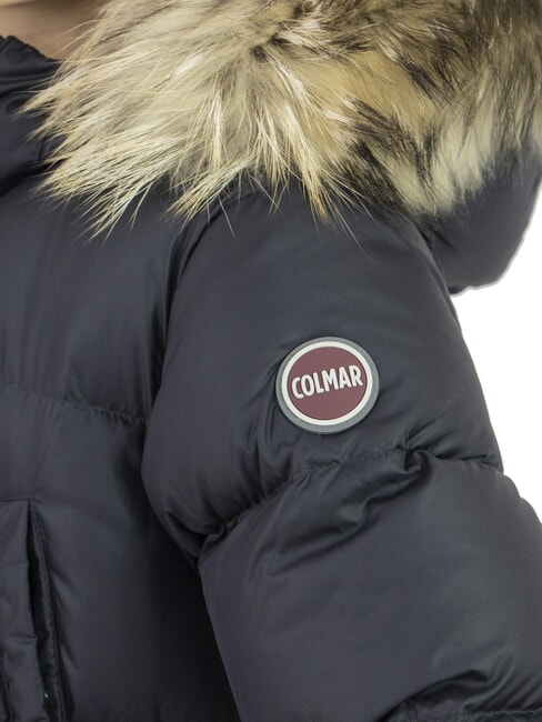 E-CONCRETE Jachetă de puf cu glugă vulcan negru - Jachete pentru copii