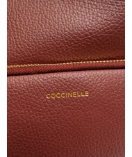 COCCINELLE FENIX Rucsac mic din piele coniac - Genți femei - 5