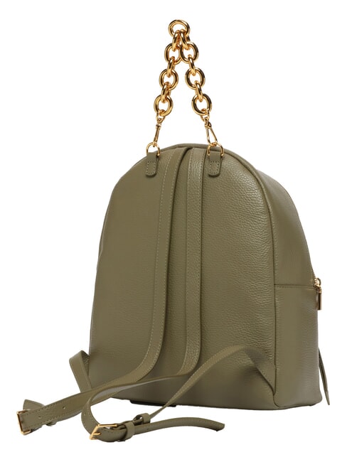 FENIX Rucsac mediu din piele verde laur - Genți femei