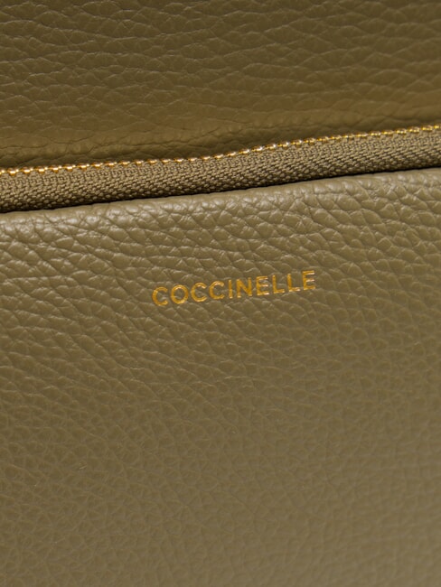 FENIX Rucsac mediu din piele verde laur - Genți femei