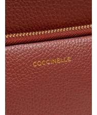 COCCINELLE FENIX Rucsac mediu din piele coniac - Genți femei - 4