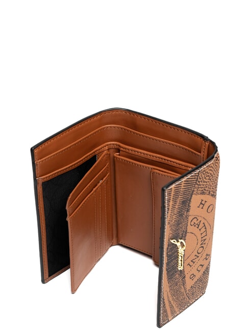 PLANETARIUM Portofel mediu cu clapă bronz monocrom - Portofele femei