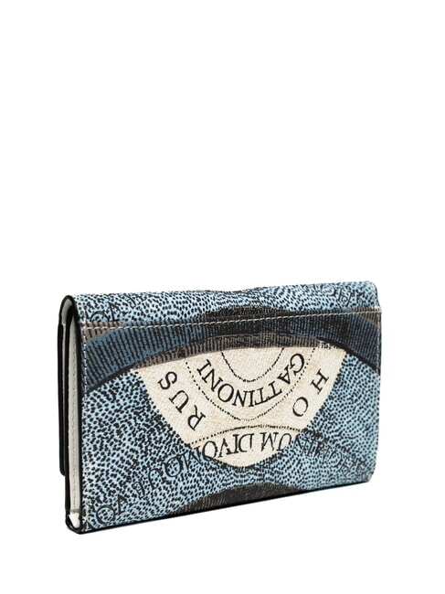 PLANETARIUM Portofel mediu cu clapă lună/alb - Portofele femei