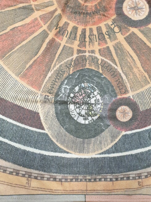 PLANETARIUM Eșarfă din amestec de lână clasic imprimat - Eșarfe