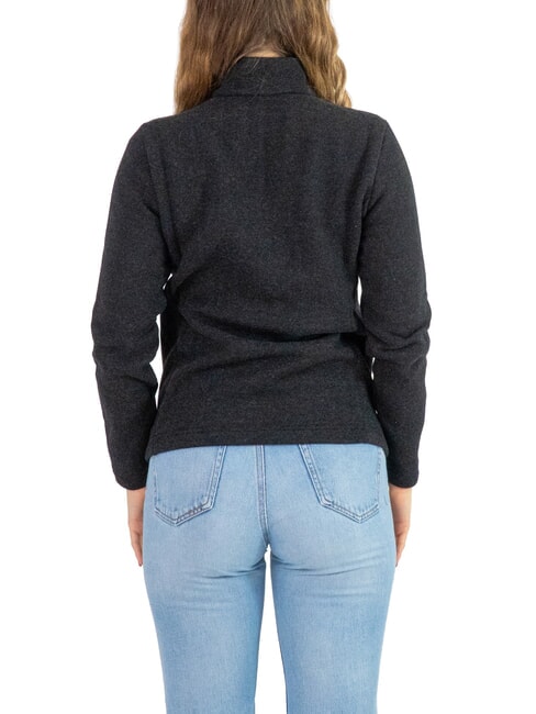 SCI PURE Hanorac termic cu guler &icirc;nalt și fermoar integral negru - Hanorace pentru femei