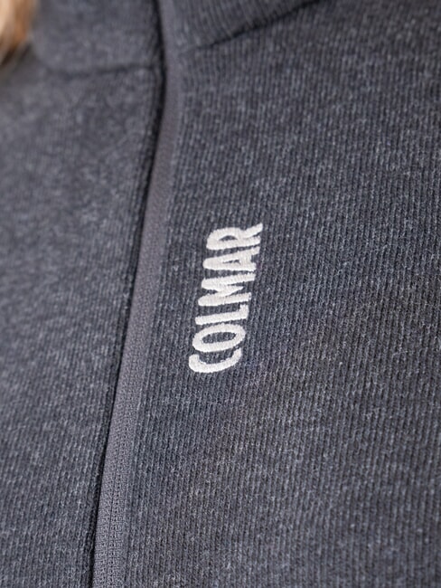 SCI PURE Hanorac termic cu guler &icirc;nalt și fermoar integral negru - Hanorace pentru femei