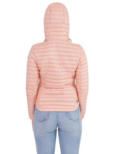 DELUXE Jachetă de puf de greutate medie cu glugă milkshake - Jachete de puf pentru femei