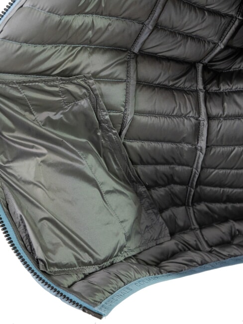 DELUXE Jachetă căptușită de greutate medie cu glugă oțel &icirc;ntunecat polar - Jachete de puf pentru femei