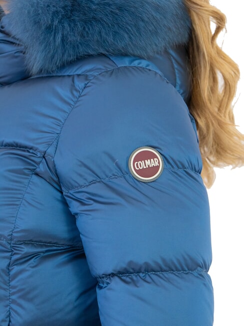 DELUXE Jachetă lungă cu puf, căptușită, cu glugă darkoxford-darkste - Jachete de puf pentru femei