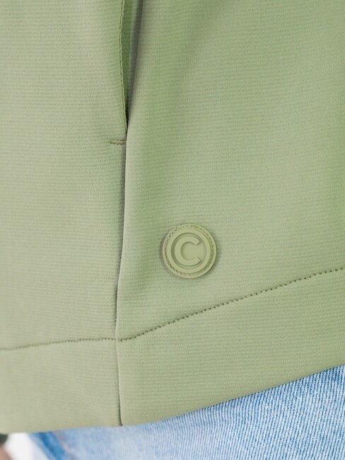 COMMUTER Hanorac cu guler &icirc;nalt și fermoar pentru femei noroi - Hanorace pentru femei