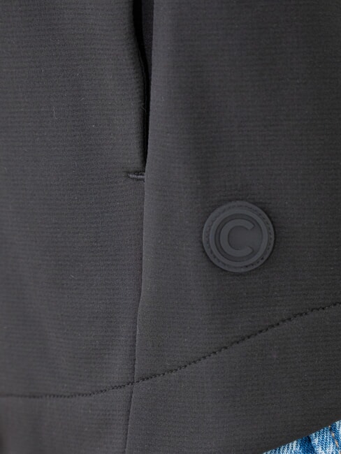 COMMUTER Hanorac cu guler înalt și fermoar pentru femei negru - Hanorace pentru femei