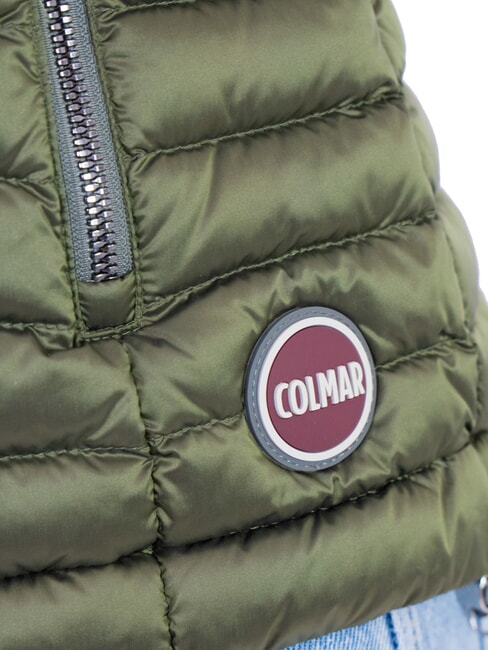 DELUXE Vestă căptușită cu guler înalt noroi întunecat - Vesta de dama