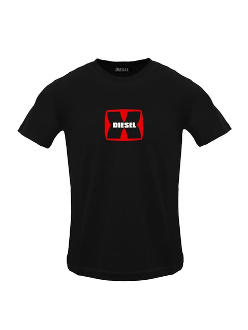 T-DIEGOR Tricou de bumbac negru - tricou