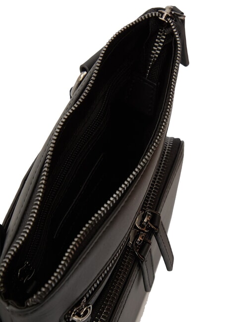 RORY Geantă din piele netedă negru - Genți de umăr bărbați