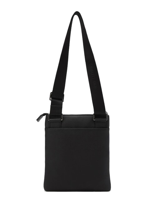 MADDOX Geantă plată din piele cu mai multe buzunare negru - Genți de umăr bărbați