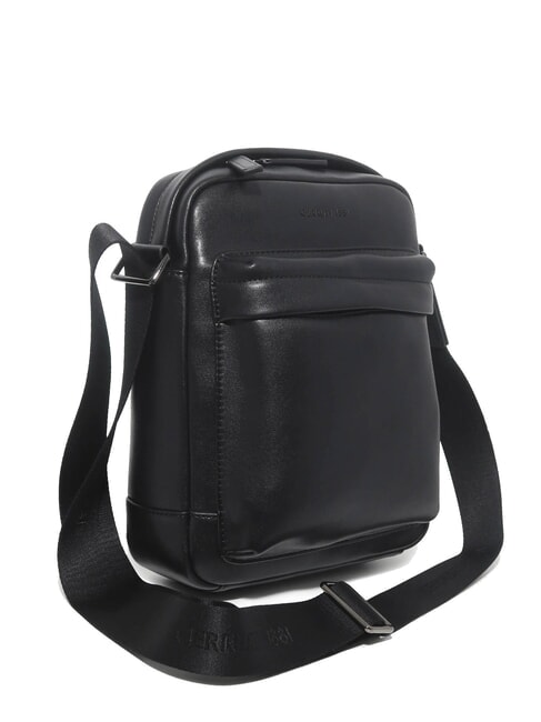 BRAD Geantă din piele cu buzunar negru - Genți de umăr bărbați