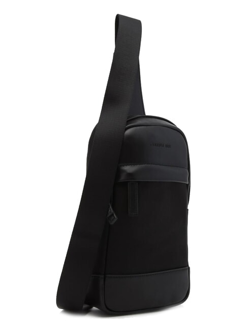 BRAD Geantă din piele și nailon negru - Genți de umăr bărbați