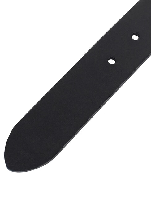 LOGO EMBOSSED Curea din piele scurtabilă negru - Curele