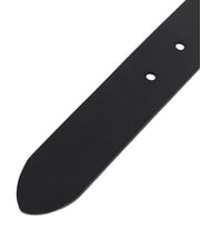 CERRUTI LOGO EMBOSSED Curea din piele scurtabilă negru - Curele - 3