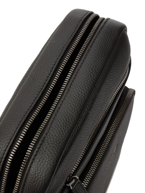 MADDOX Geantă din piele cu mai multe buzunare negru - Genți de umăr bărbați