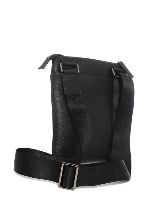 JAKE Geantă plată din piele negru - Genți de umăr bărbați