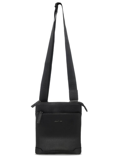 JAKE Geantă plată din piele negru - Genți de umăr bărbați