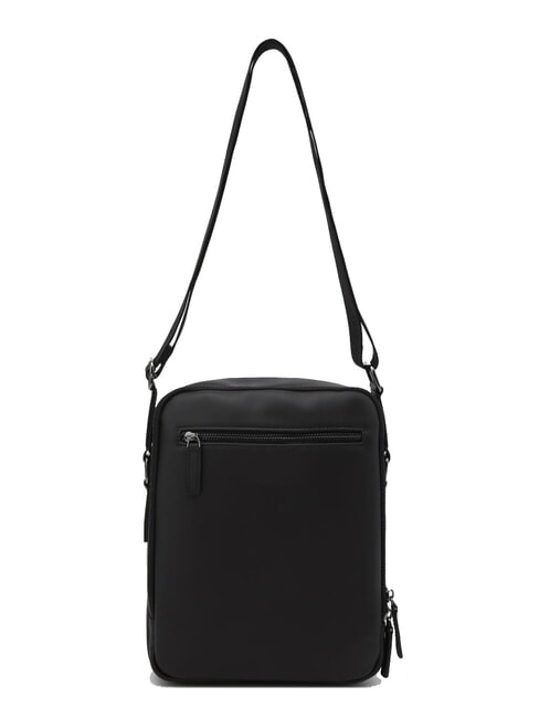 RORY Geantă din piele netedă cu buzunare multiple negru - Genți de umăr bărbați