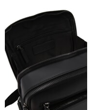 CERRUTI RORY Geantă din piele netedă cu buzunare multiple negru - Genți de umăr bărbați - 5