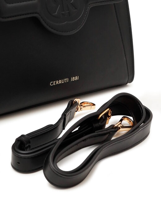 FLORENCE Geantă tip servietă cu curea de umăr negru - Genți femei