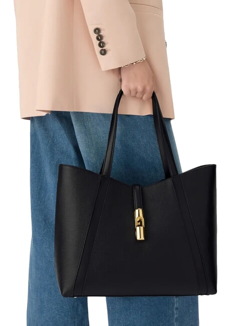 GOCCIA Geantă de umăr, piele negru - Genți femei