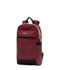 KWAY LAON Rucsac mic din nailon syrah roșu - Rucsacuri pentru școală și timp liber - 2