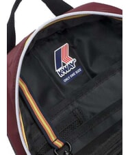 KWAY LAON Rucsac mic din nailon syrah roșu - Rucsacuri pentru școală și timp liber - 4