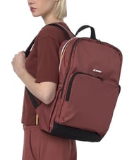 KWAY GIZY Rucsac din nailon pentru laptop de 15". syrah roșu - Rucsacuri pentru laptop - 4