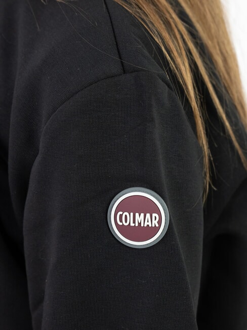 CONNECTIVE Hanorac cu guler înalt și fermoar pe jumătate negru - Hanorac pentru bebeluși