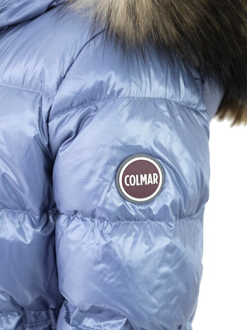 FRIENDLY Jachetă strălucitoare din puf cu glugă hidro-oțel &icirc;ntunecat - Jachete pentru copii