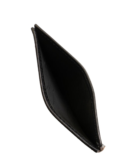 LIFE Portcard plat din piele negru - Portofele bărbați