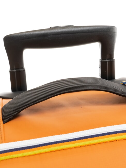 BLOSSAC  Cărucior pentru bagaje de m&acirc;nă impermeabil portocaliu adobe-negru p - Bagaje de m&acirc;nă